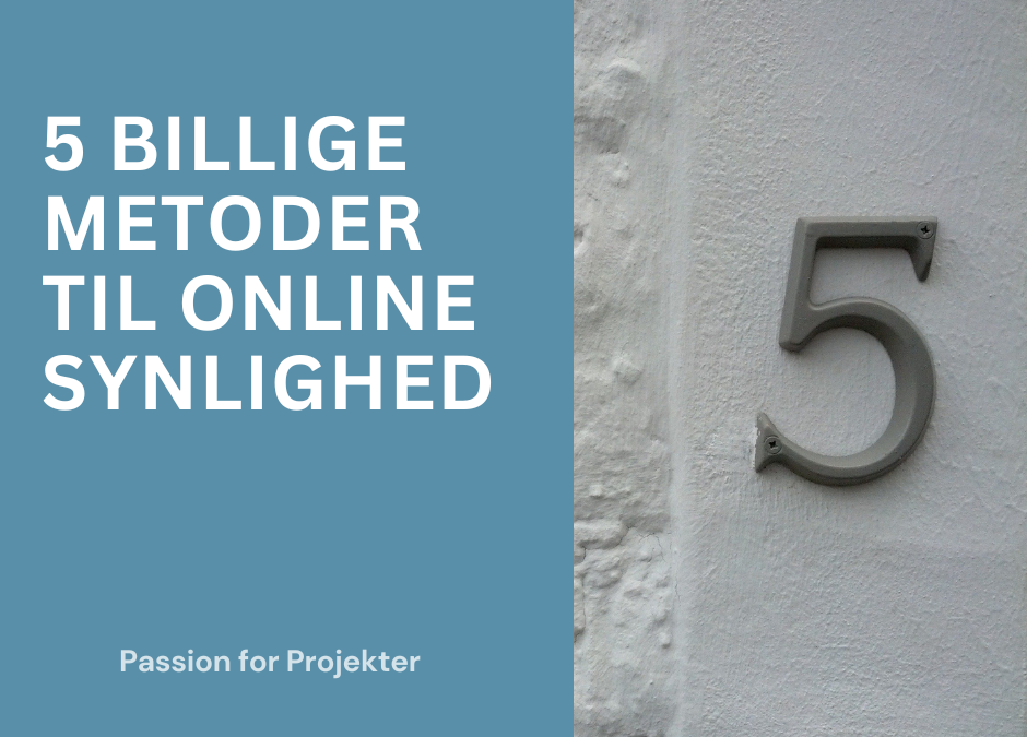 5 billige metoder til online synlighed