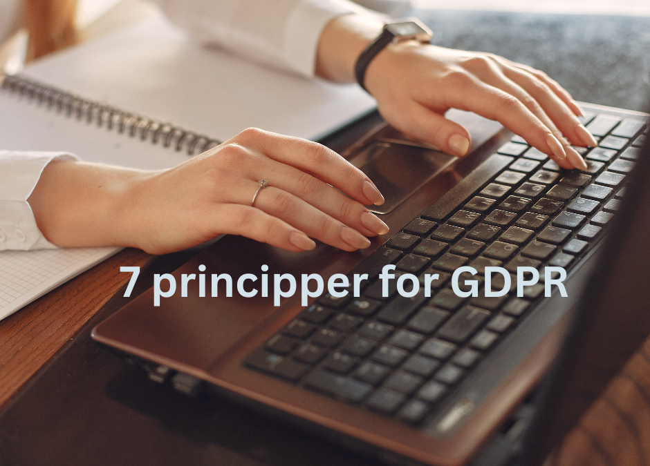 7 principper du skal kende for at arbejde med din GDPR