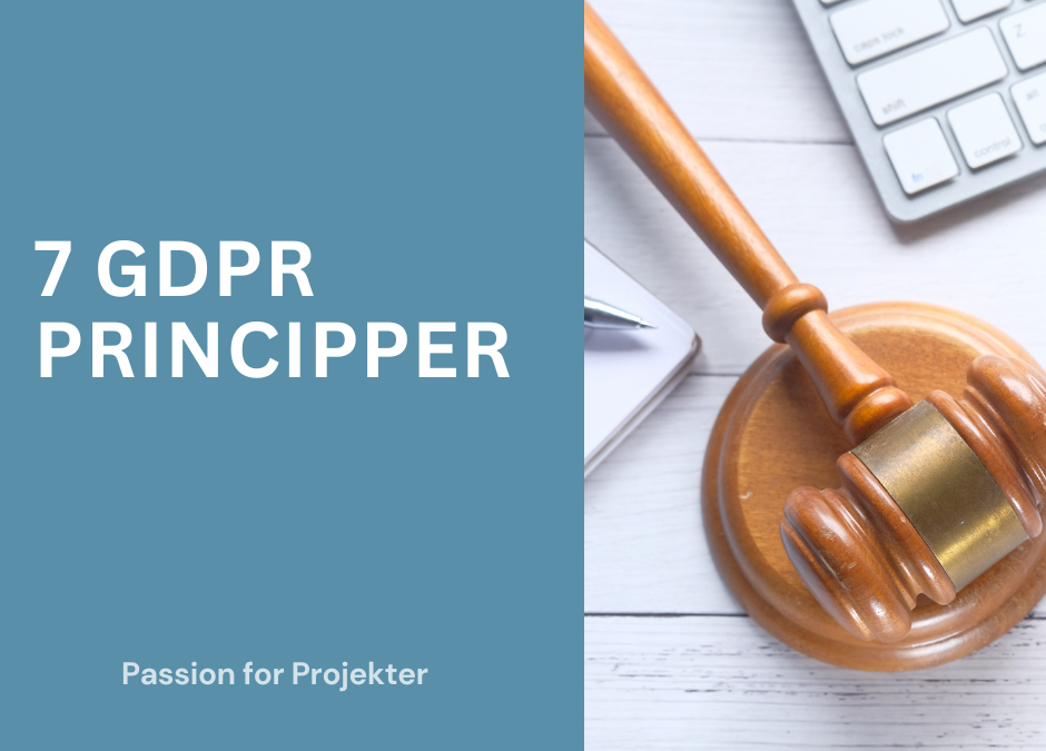 7 principper du skal kende for at arbejde med din GDPR