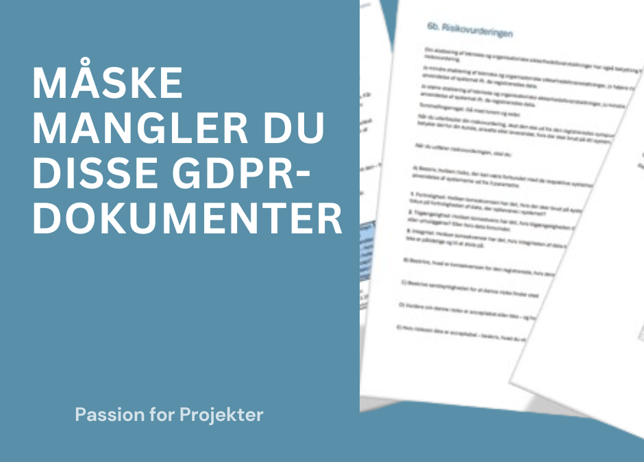 mangler du disse GDPR-dokumenter