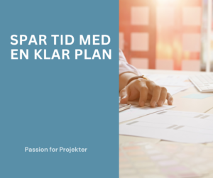 spar tid med en klar plan