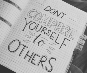 Du skal ikke sammenligne dig med de andre